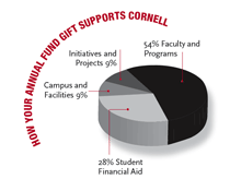 Chart: How your gift supports Cornell