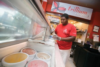 Cornell ice cream now served at Trillium Express