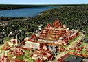 La Danta Pyramid Complex superimposed over Arts Quad