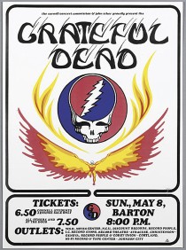Grateful Dead 1977 concert poster