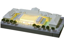 Model of planned humanities building