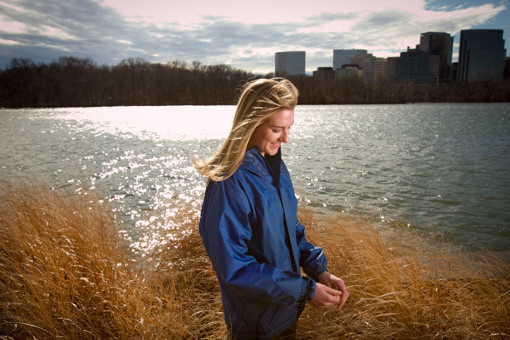 Jillian Cohen along the banks of the Potomac River near Washington, D.C.