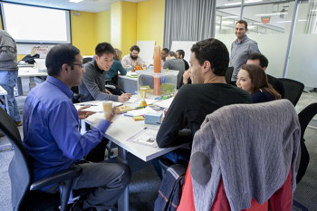 Cornell Tech students in NYC participate in practicum