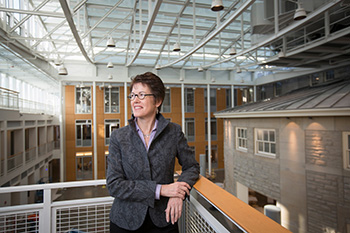 Gretchen Ritter, the Harold Tanner Dean of Arts and Sciences, in Klarman Hall