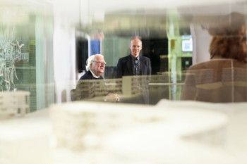 Kent Kleinman with Richard Meier