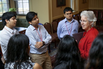 Barbara Knuth with Tata Scholars