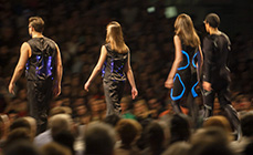 Scene from Cornell Fashion Collective runway show
