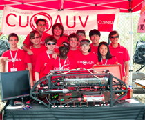 Members of the Cornell University Autonomous Underwater Vehicle team