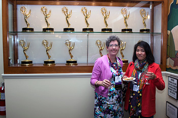 Donna Lavallee and Adrienne Marco at Fox Studios