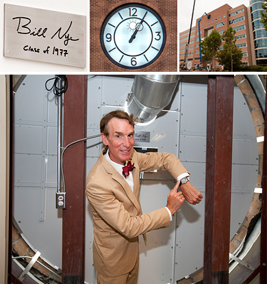 Bill Nye and Solar Noon Clock collage