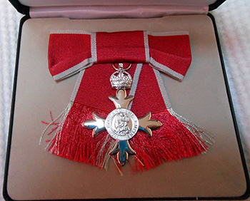 Member of the Most Excellent Order of the British Empire medal detail