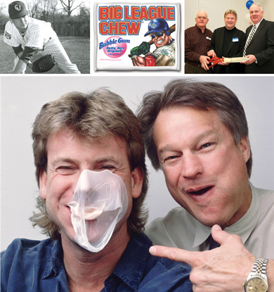Rob Nelson '71 and Big League Chew image collage
