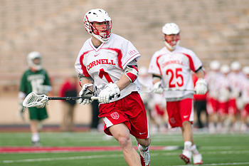Chris Langton in action for the Big Red men's lacrosse team