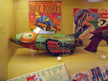 Buck Rogers toy on display at Smithsonian