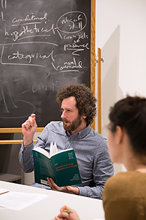 Brooklyn Institute core faculty member Michael Stevenson teaches  philosophy