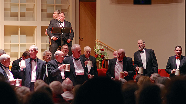 Members of the Savage Club perform during Reunion Weekend concert