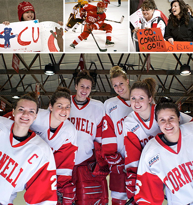 women's hockey team image collage
