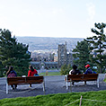 benches atop Libe Slope