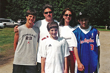 Daniel Haber with family members in 2004