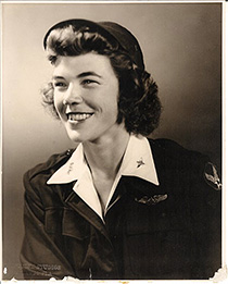 Dawn Seymour portrait as a Women Airforce Service Pilot