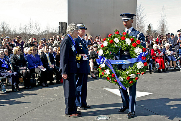 Dawn Seymour at 2010 Air Force Memorial event in Arlington, Virginia