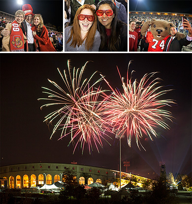 Homecoming 2014 fireworks and celebration