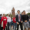 Glee Club members sing at Cornell Chimes celebration