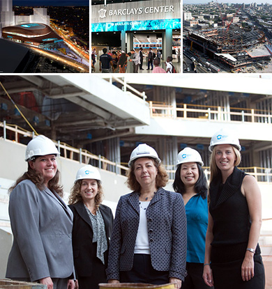 Cornell alumnae at Forest City Ratner and Barclays Center collage