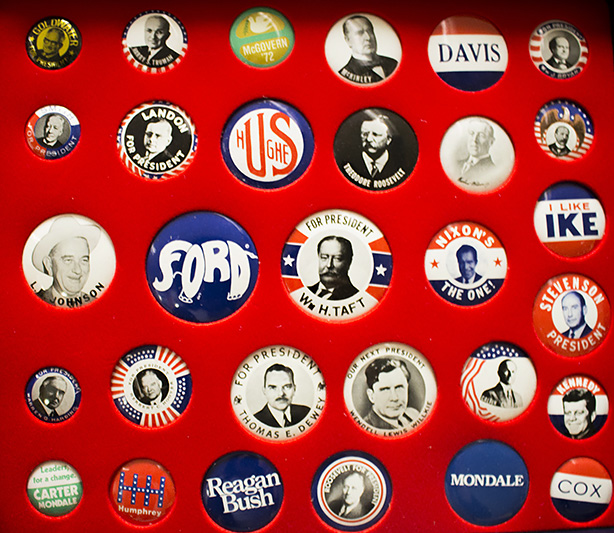 presidential campaign buttons
