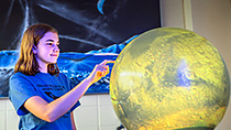 Taryn Langtry at Cornell's Spacecraft Planetary Imaging Facility