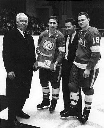 Accepting the national trophy in 1967