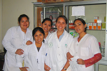 Veterinary students in Bolivia