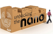 Design element from Unpacking the Nano exhibit