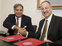 Ratan Tata and President David Skorton