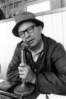 Barlow Ware with microphone, 1979