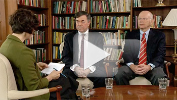 Robert Harrison and Peter Meinig discuss state of the university
