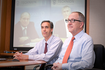 President Skorton during videoconference with Technion