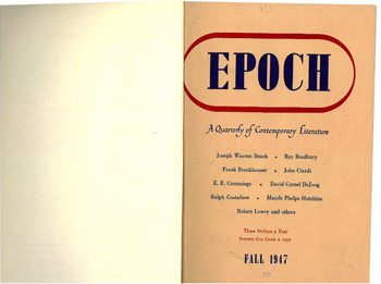 Image of first Epoch cover, 1947