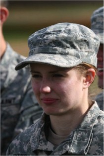 Cornell student and Army cadet Carolyn Evans 10