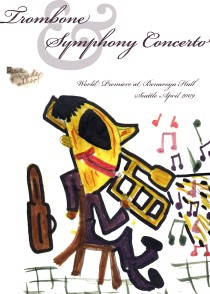 Advertising card for Seattle Symphony's performance of concerto written by Charles Staadecker 71 and dedicated to Cornell