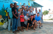 Cornell coaches, students and alumni who made a trip to the Dominican Republic