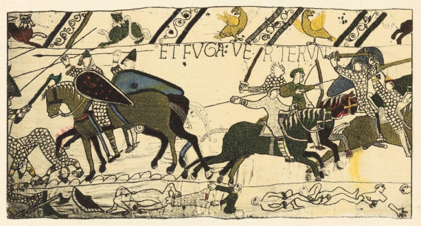 Battle scene from Bayeux tapestry