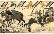 Battle scene from Bayeux tapestry