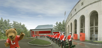artist's rendering of new facility for Cornell Big Red Bands