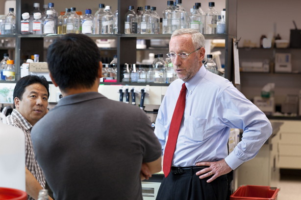 Michael Kotlikoff with research associates Bo Shui and Frank Lee