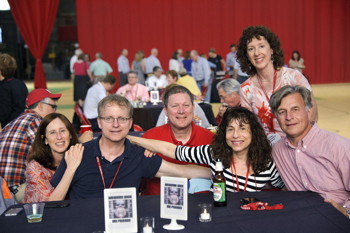 candid of members of the Class of 1979 at Reunion 2014