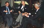 Chuck Feeney, Frank H.T. Rhodes and Ed Walsh