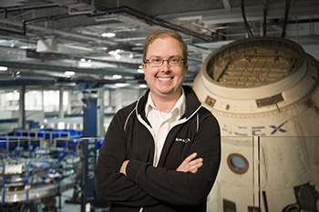 Bill Riley '99, senior director of structures engineering for SpaceX.
