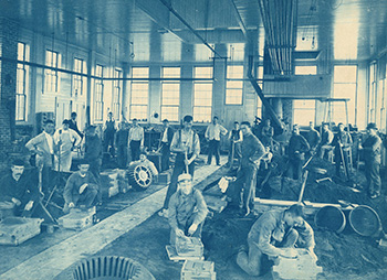 Sibley machine shops, ca. 1885