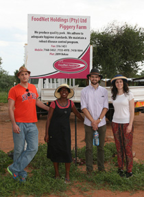 SMART Program team at FoodNet Holdings in Botswana, 2014